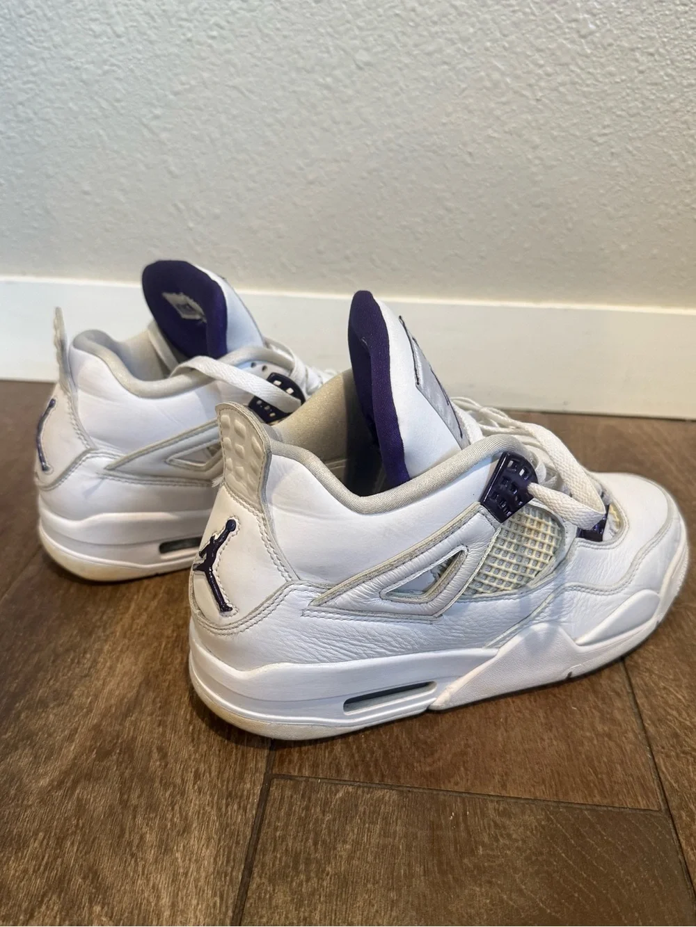 Air‎ Jordan 4 Metallic Purple CT8527-115 White Purple Men’s 7.5y